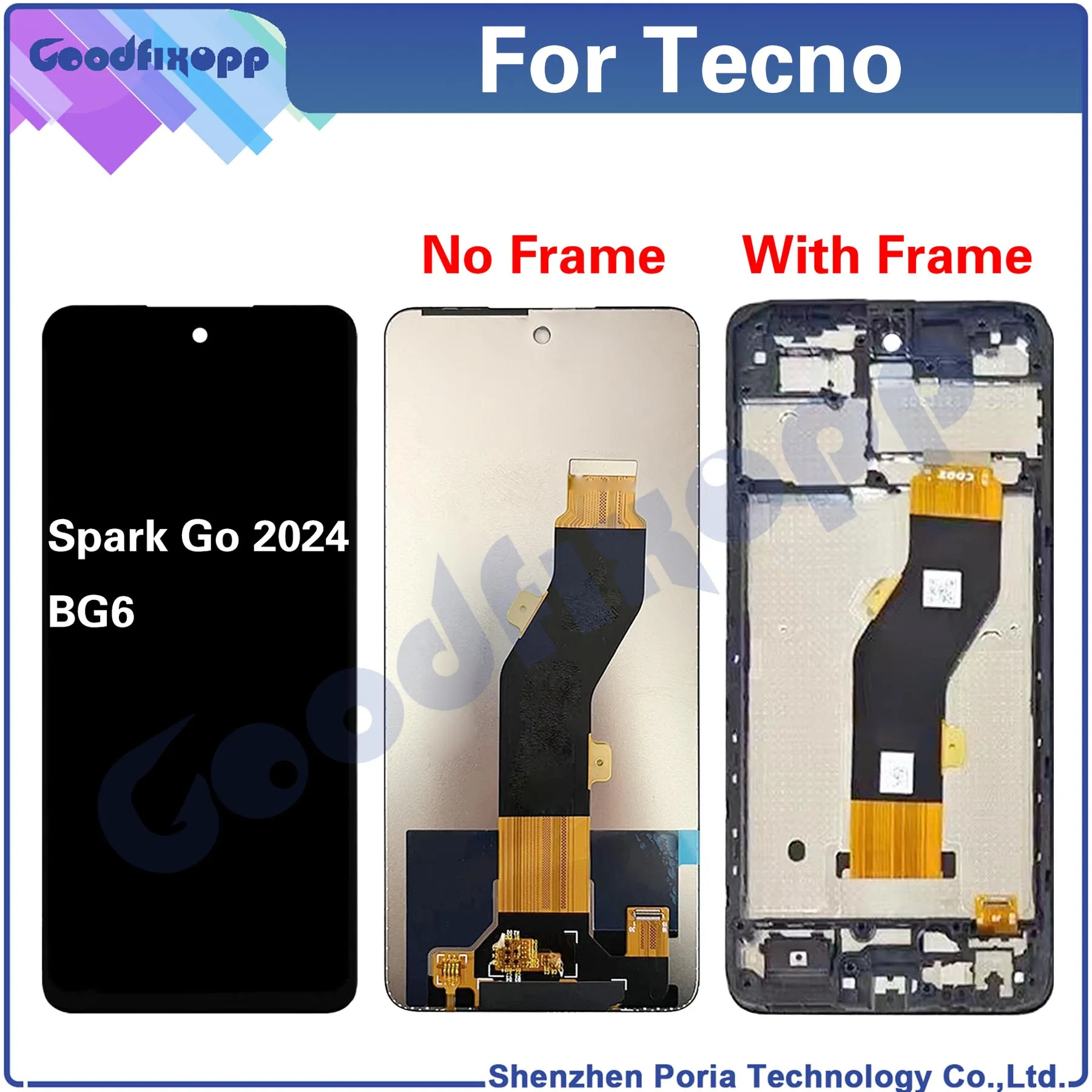 

Запасные части для ЖК-дисплея смартфона Tecno Spark GO 2024 BG6