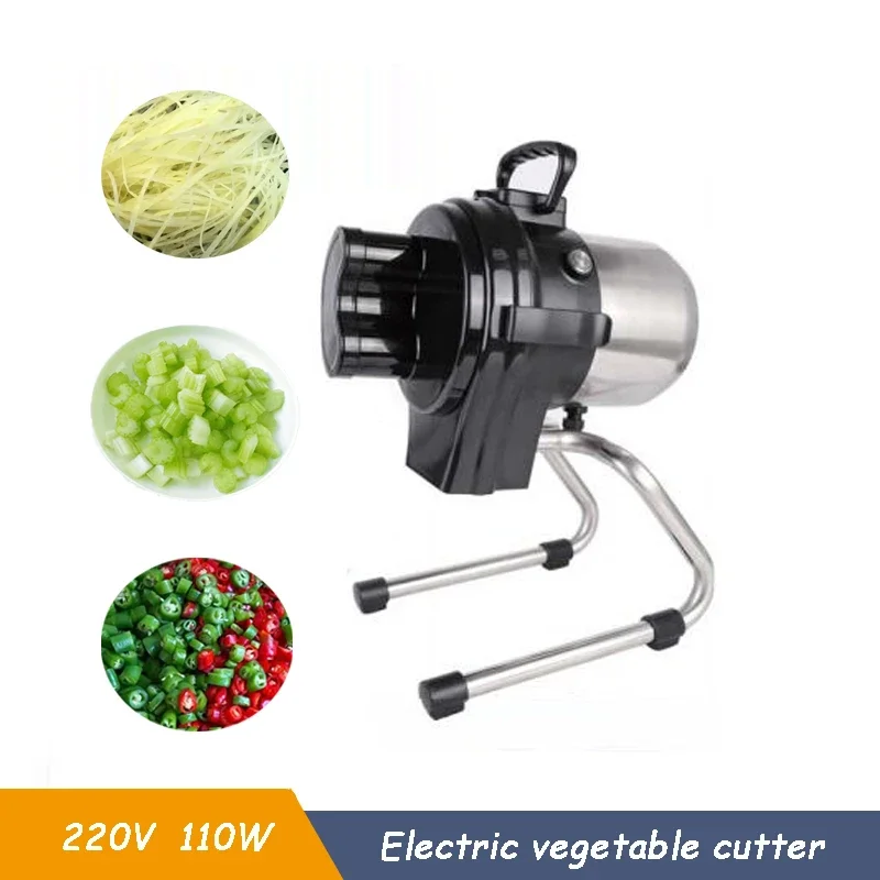 FOR Stainless Steel Vegetable Cutting Machine Celery Cutter Electric Green Onion Chili Cucumber Slicer Shredding Slicing Machine