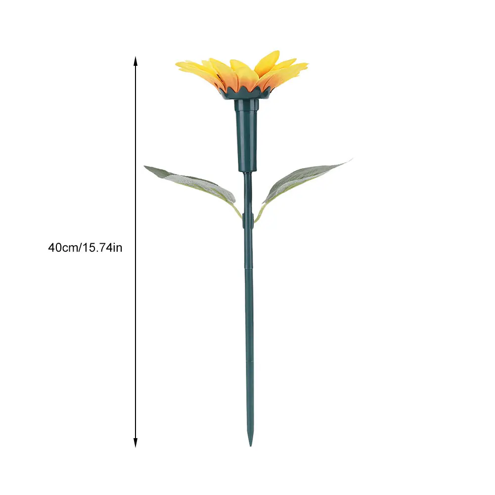 Solar Sunflower Animal Stake Decor Obrotowy motyl / koliber Decor 40cm Tańczący motyl Decor Wodoodporny do dekoracji ogrodu