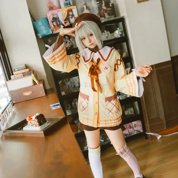 Anime BanG Dream GO MY WAY Aoba Moca Cosplay Costume Women Cute Party Suit Top Pants Coat Sockes Halloween Uniforms Custom Made