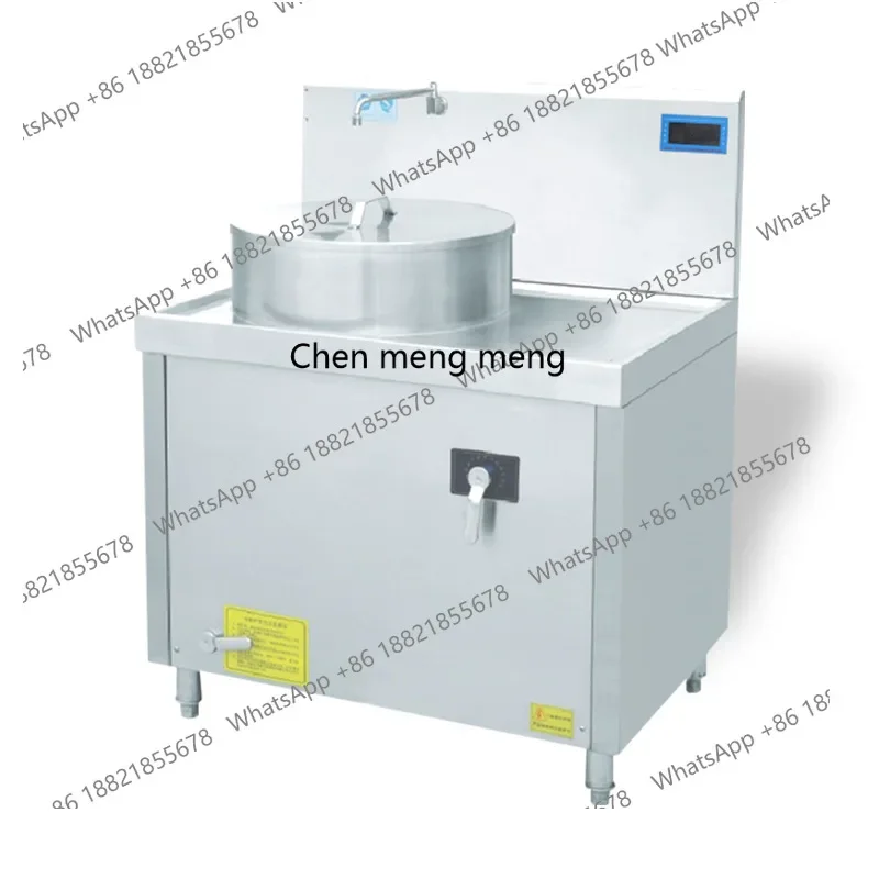 E132 Commercial flat bottom soup noodle soup stove single tube catering commercial electromagnetic automatic halogen