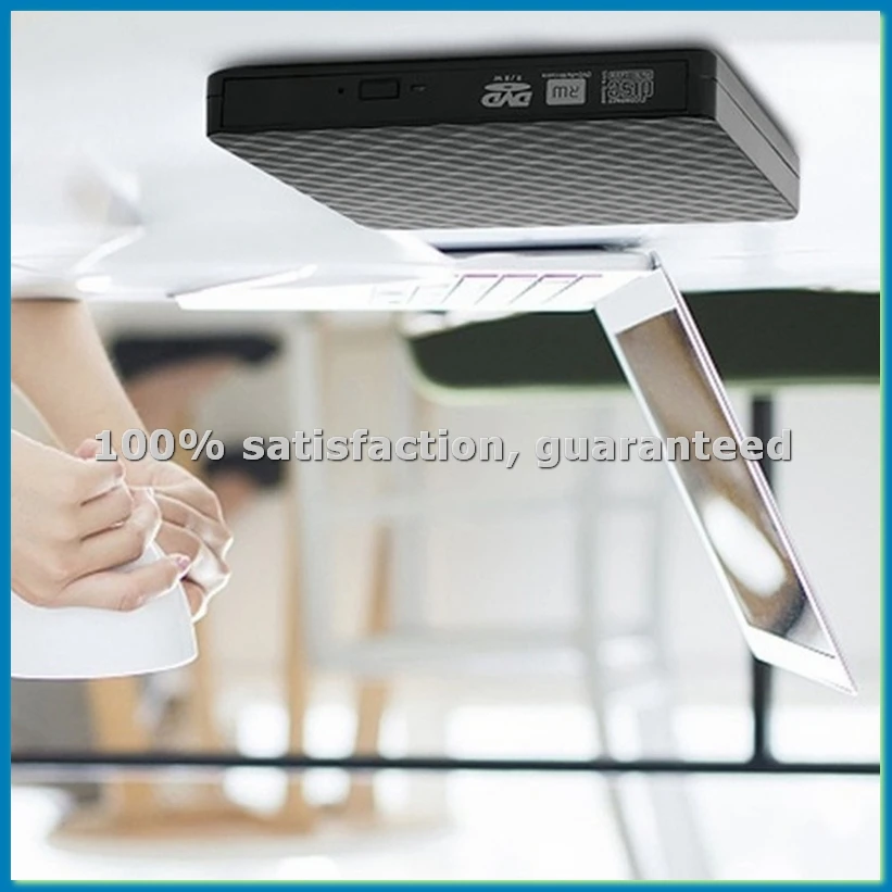 External CD DVD Drive, USB 3.0 and Type-C Portable CD DVD +/-Rw Drive Reader, DVD/CD ROM Burner Rewriter, DVD Drive-ABFB