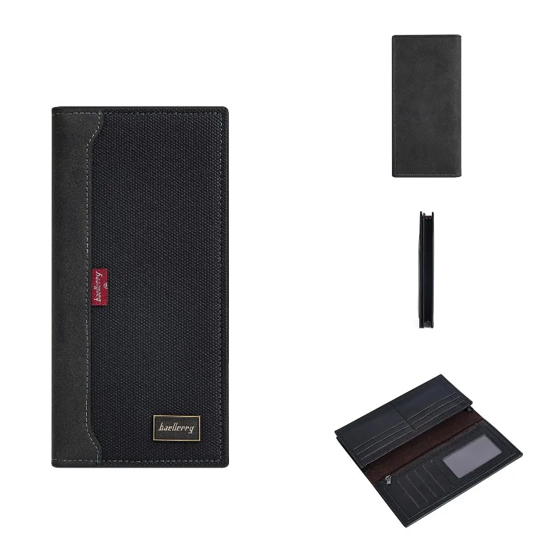 Baellerry RFID Men's Business Long Wallet Multi-Function Coin Purse Large Capacity Clutch Bag Multi-Slot Card Holder