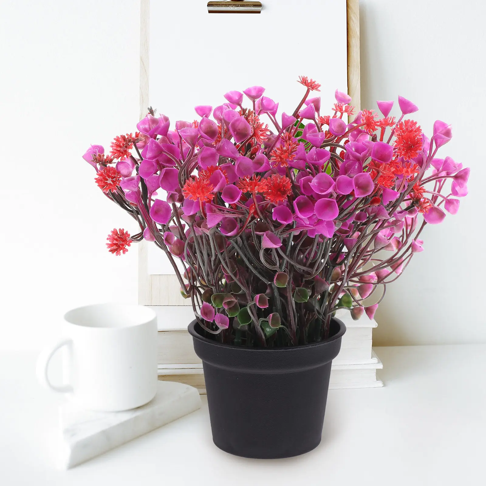 

2 шт. реалистичных искусственных растений в горшках, простые в уходе, для декора дома, офиса, спальни, кабинета. Искусственные растения в горшках, имитация растений.