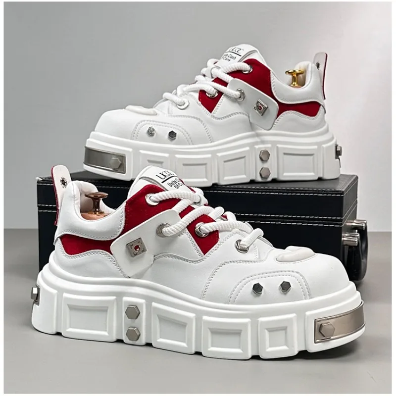 أحذية رجالية للخريف والشتاء أحذية رياضية كاجوال من الجلد للتزلج والمشي لمسافات طويلة في الهواء الطلق أحذية مصممين فاخرة أحذية تنس للجري Zapatos #1