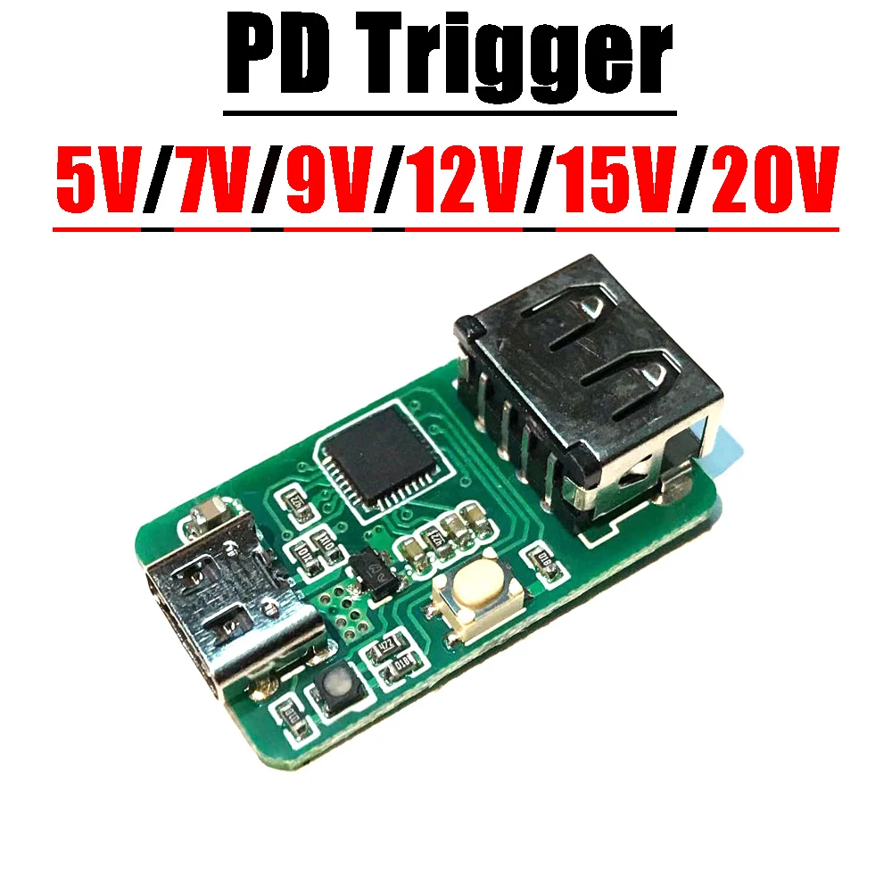 PD Trigger 5V 7V 9V 12V 15V 20V USB Type-C PD 2.0 3.0 Trigger Detect Charging Head Charger Factory Detector DIY Voltage Power