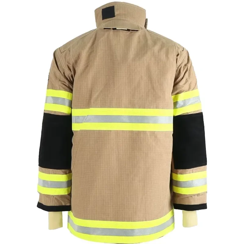 Firefighter Protective Jacket And Pants Set Heat Resistant Workwear For Emergency Rescue Fire Fighting Gear Uniform Suit