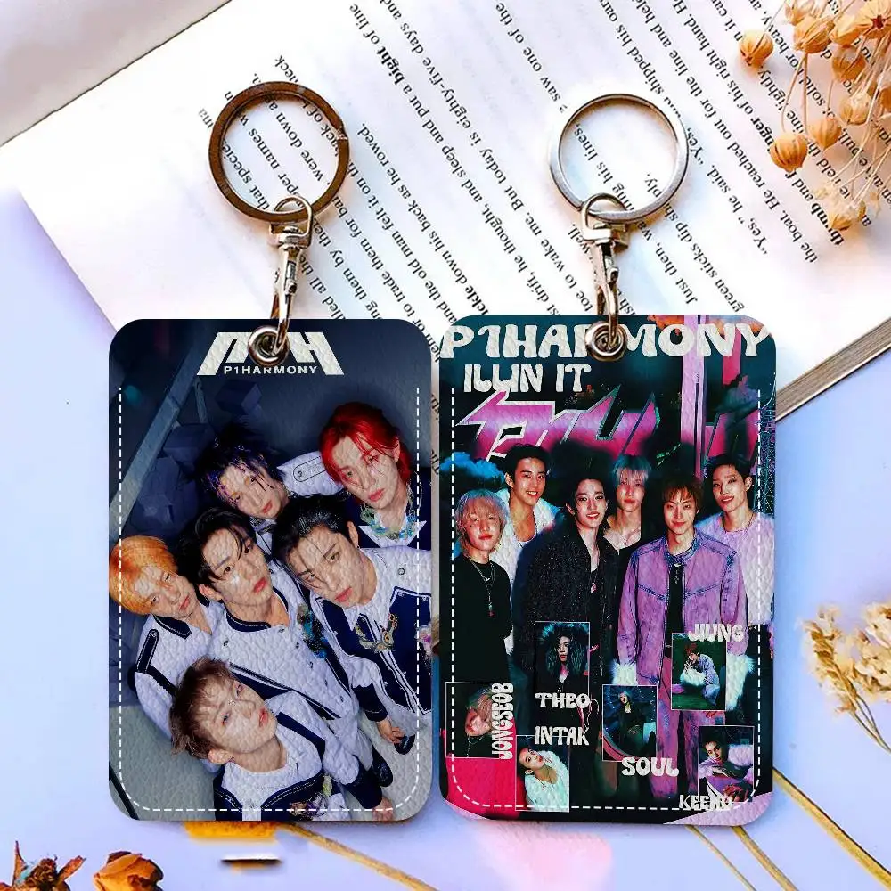 Custom P1Harmony KPOP Personalised Holder Suitable For Bank Card,Subway, Bus Card Wallet Card Case Badge Holder Keychain
