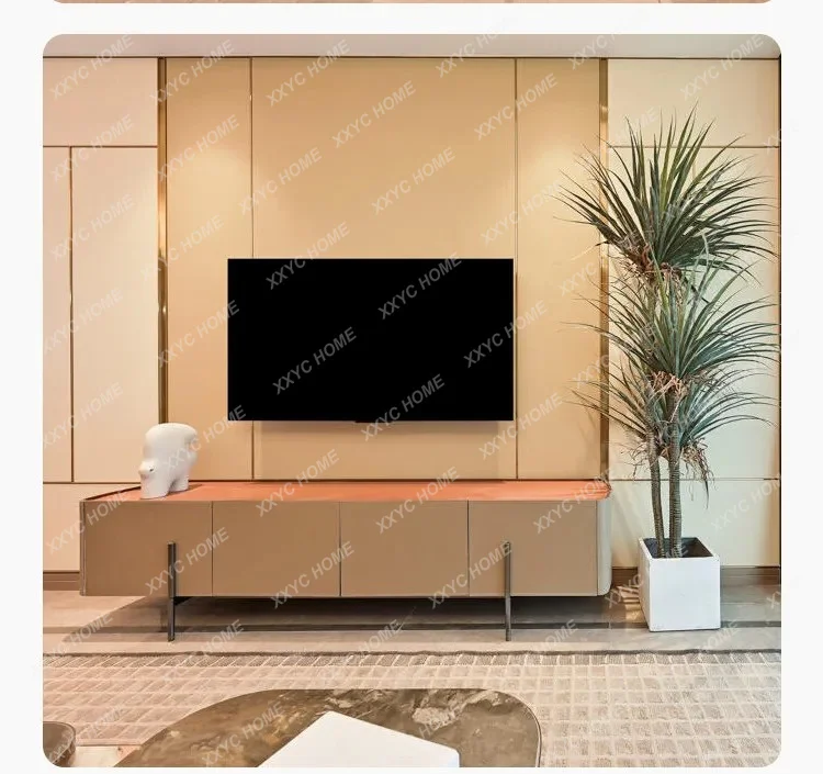 2026 new TV cabinet storage locker integrated light luxury high sense