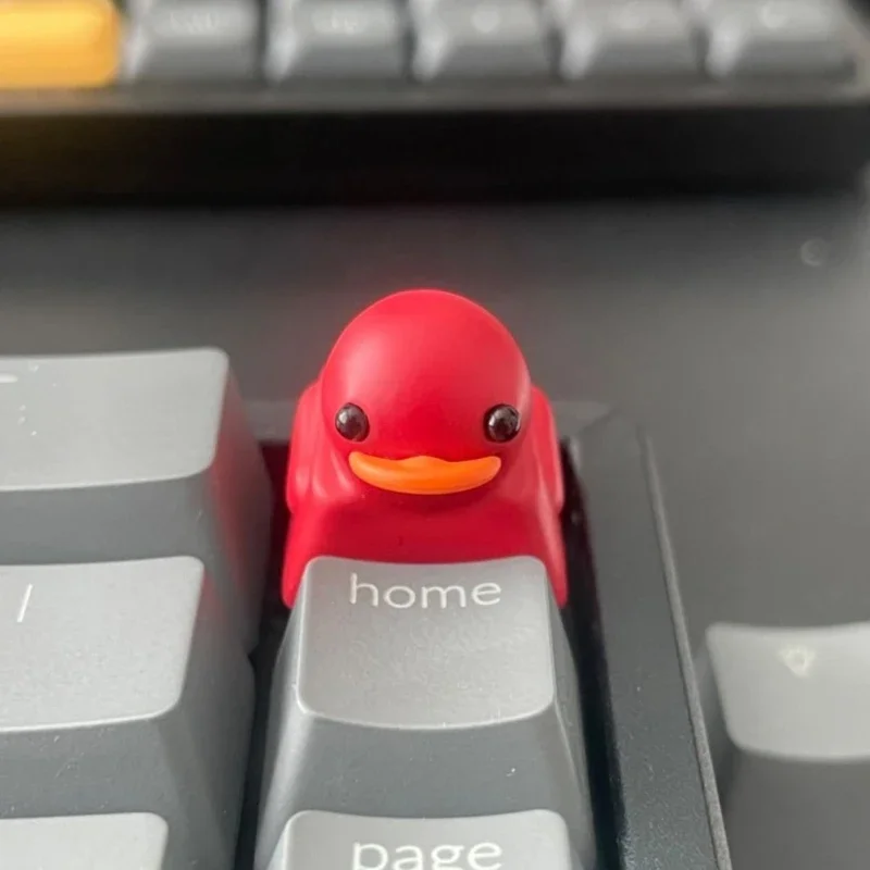 Keycap resina cartone animato grazioso per anatra per switch tastiera da gioco meccanica personale.