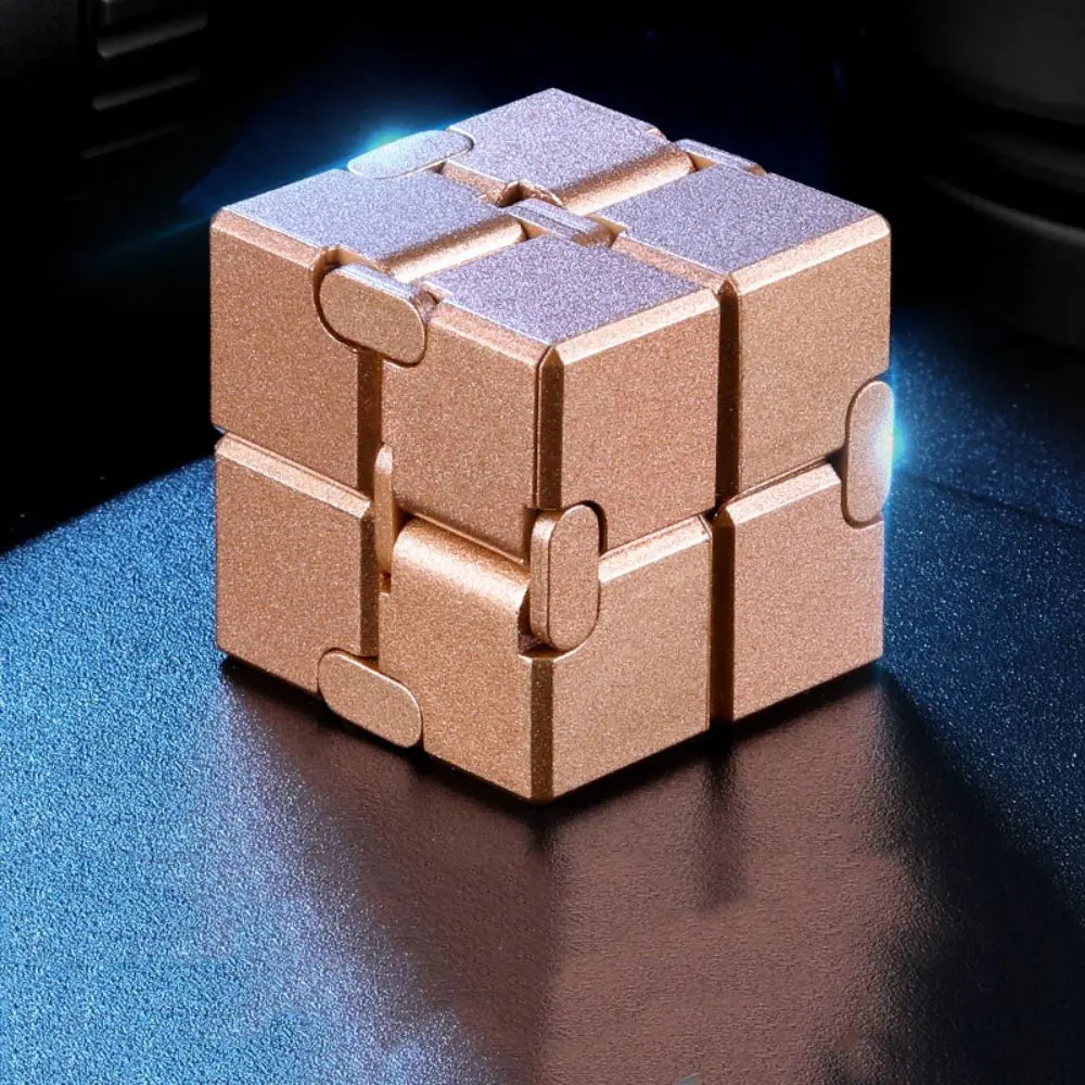 Cubo mágico de juguete para aliviar el estrés, cubo infinito, juguetes educativos portátiles, descomprime, relaja, regalo de cumpleaños para niños y adultos