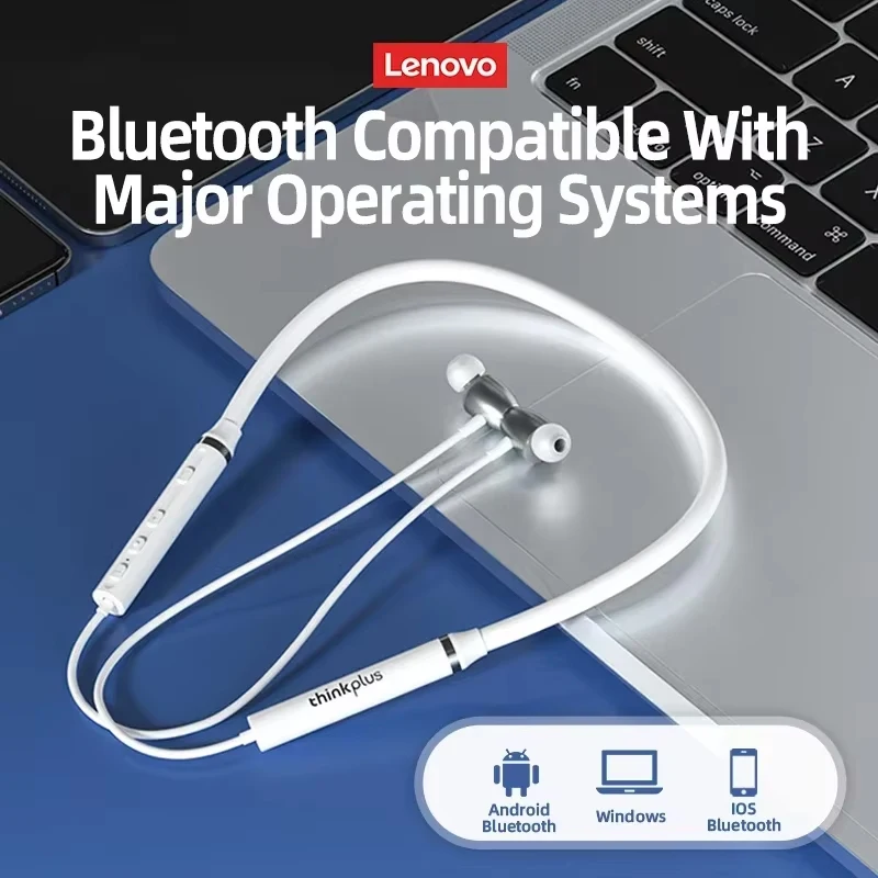 

Lenovo HE05X Bluetooth Earphones Waterproof HIFI lossless Audio Quality Magnetic Neckband Sports Headphone Headset Lightweight