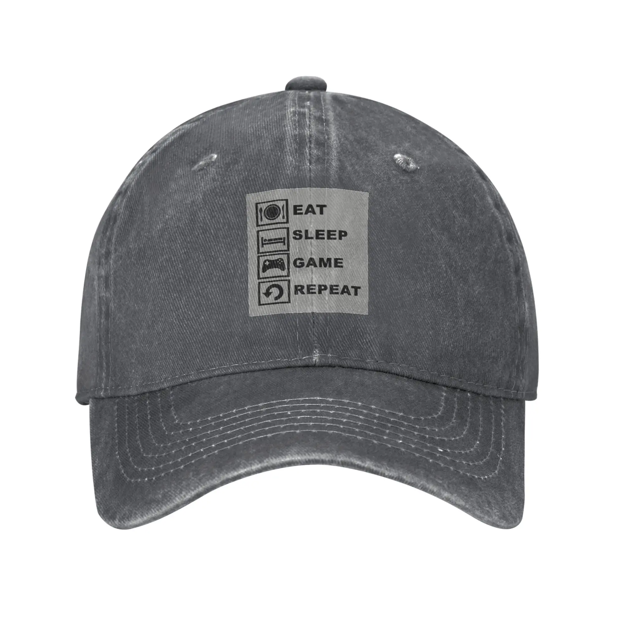 Fashion sleep  game  repeat baseball cap  Cap Black Cap