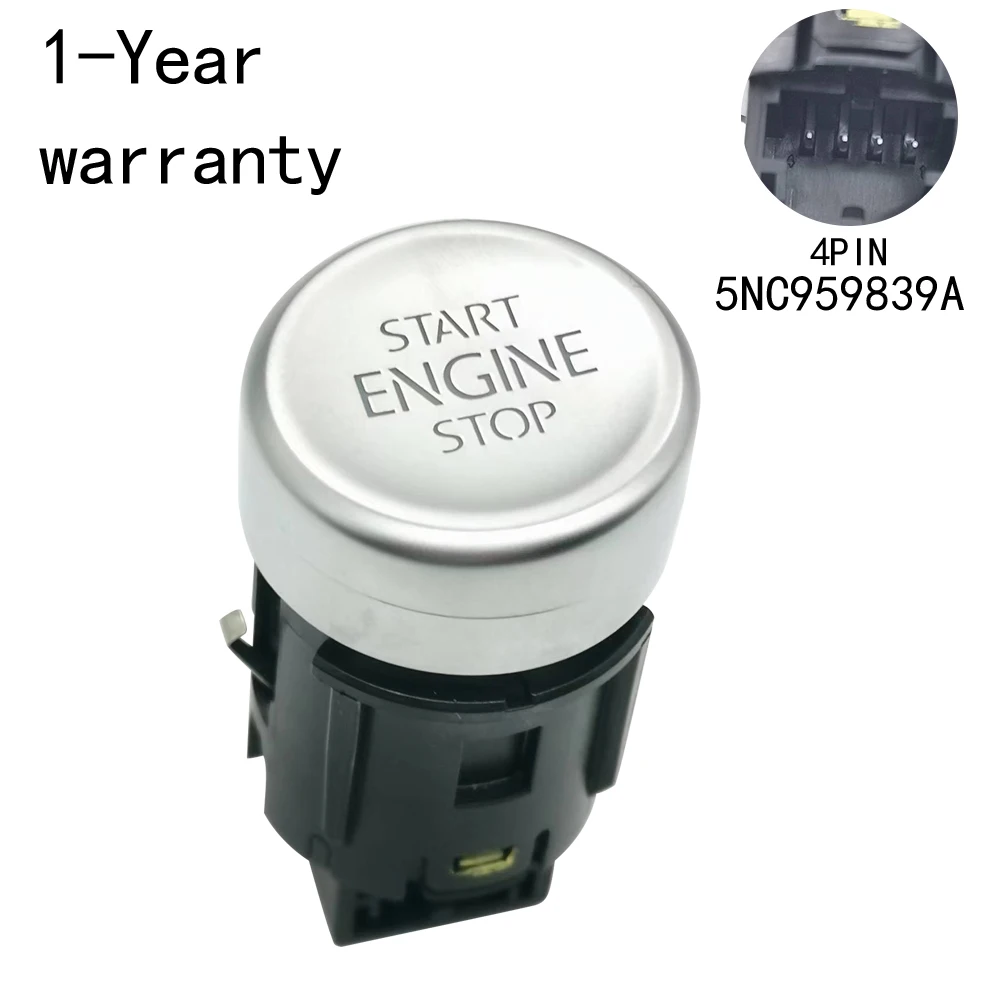 One click start switch 5NC959839A 5NC959839A3Q7 For VW Tiguan 2017-2025