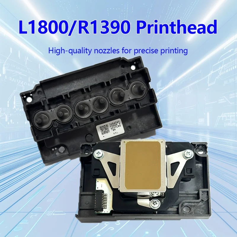 Cabeça de impressão L1800, peças para impressora UV DTG DTF DFT R1390, cabeça de impressão para impressora Epson RX580 R270 R1400 R1410 R1430