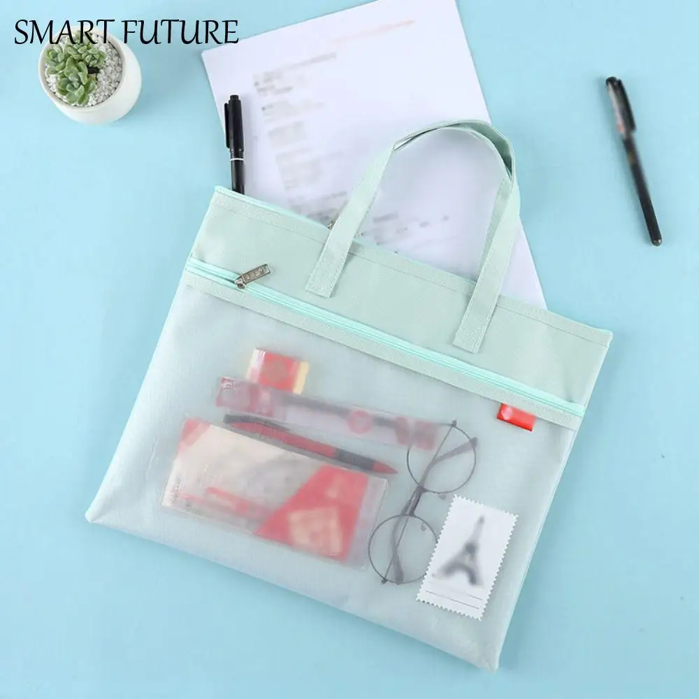 

Portable Book Storage Bag Handheld Waterproof a4 File Organizer Oxford Cloth Large Capacity Art Storage Bag for Students