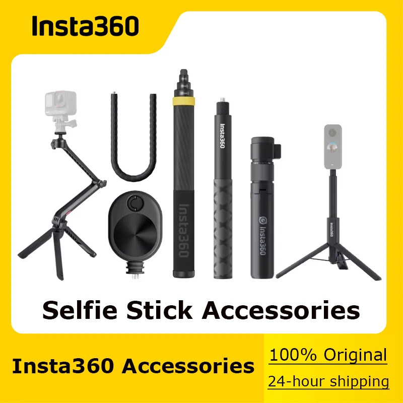 Insta360 Invisible Selfie Stick / Multi Mount/Bullet Time Cord/ Mini 2-in-1 Tripod/ Monkey Tail Mount