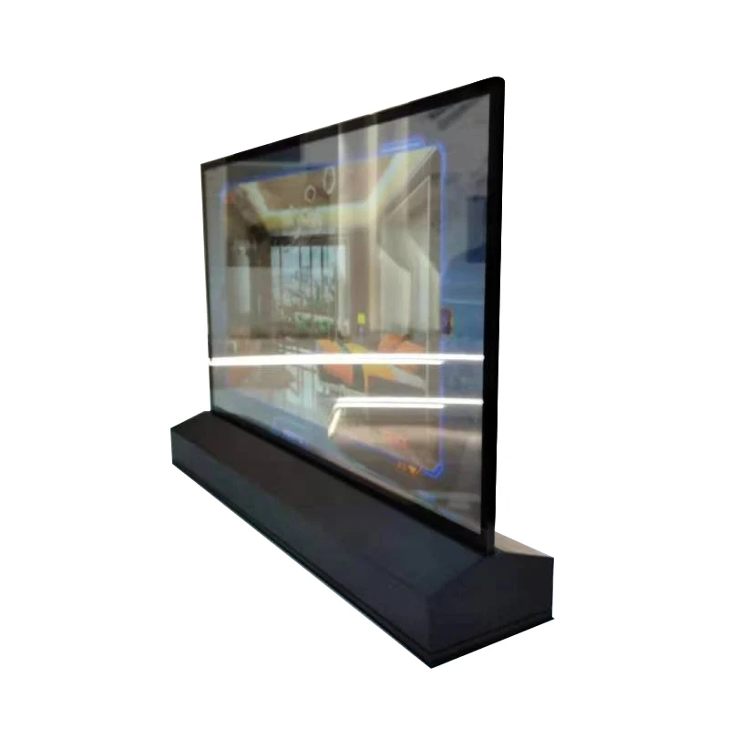 3D Hologram Display LED Digital Signage 55 Inch Full HD Transparent OLED Screen with SDK for Retail Store and Subway