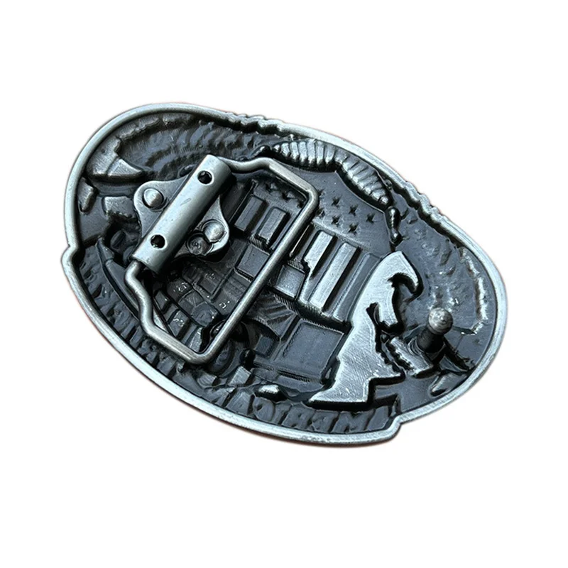 Eagle truck belt buckle Western style