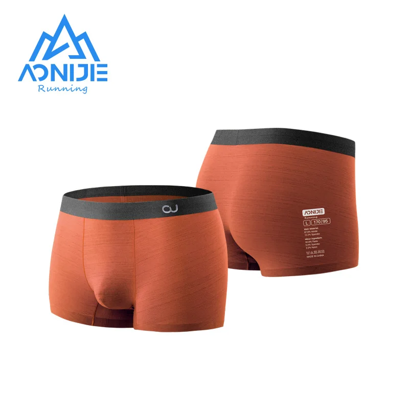 AONIJIE 3 Teile/schachtel Mix Farbe E7007 Männer Männlichen Schwitzen Sport Unterwäsche Schnell Trocknend Boxer Shorts Antibakterielle Unterhose Slip