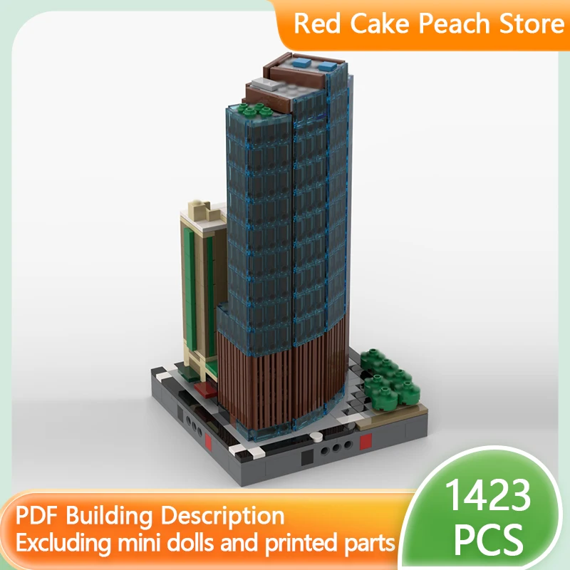 

City Street View Model MOC Building Bricks Tower And Embassy Suites Modular Technology Children Holiday Gifts Assemble Toys Suit