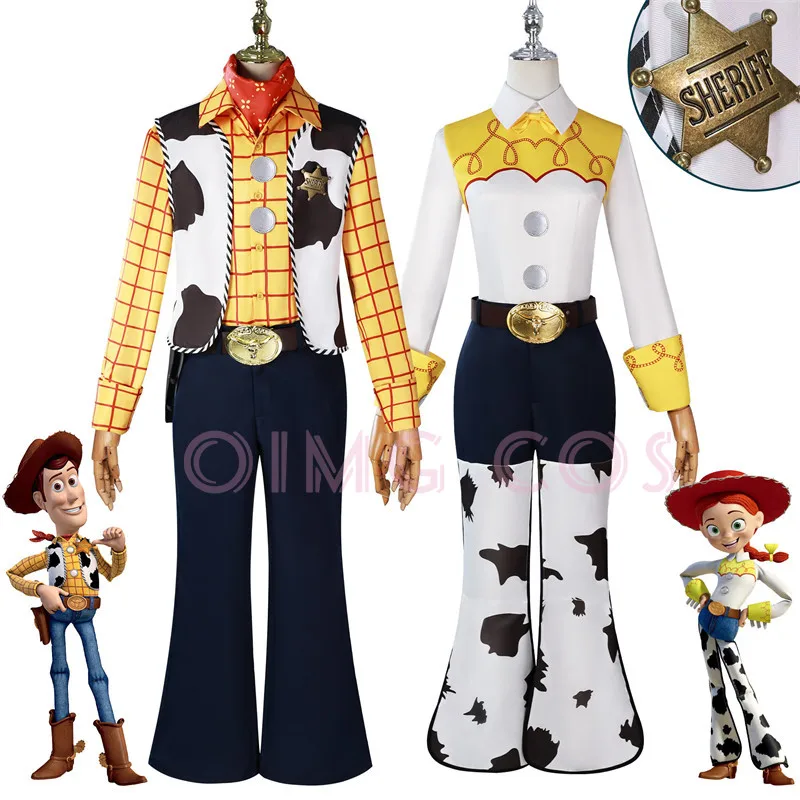

Woody Cosplay Costume Jessie Adult Carnival Uniform Anime Halloween Party Costumes Masquerade Men Game