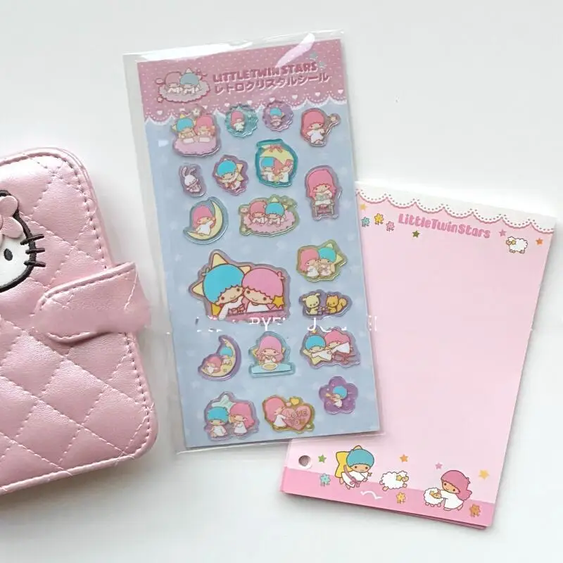 New Sanrio Little TwinStars Photo Frame Bubble Stickers Dreamy Collection Handheld desktop Star card book DIY decorative toys
