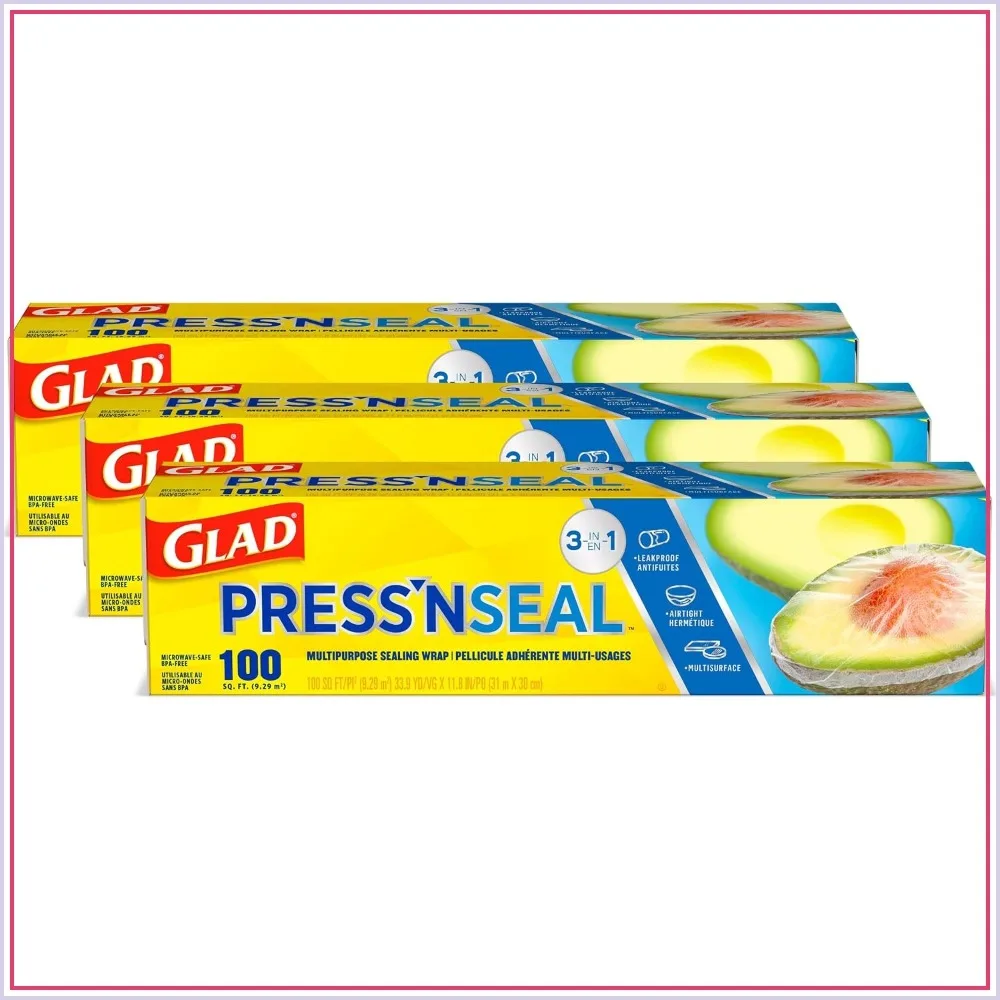 Airtight Plastic Food Wrap Roll Pack of 3