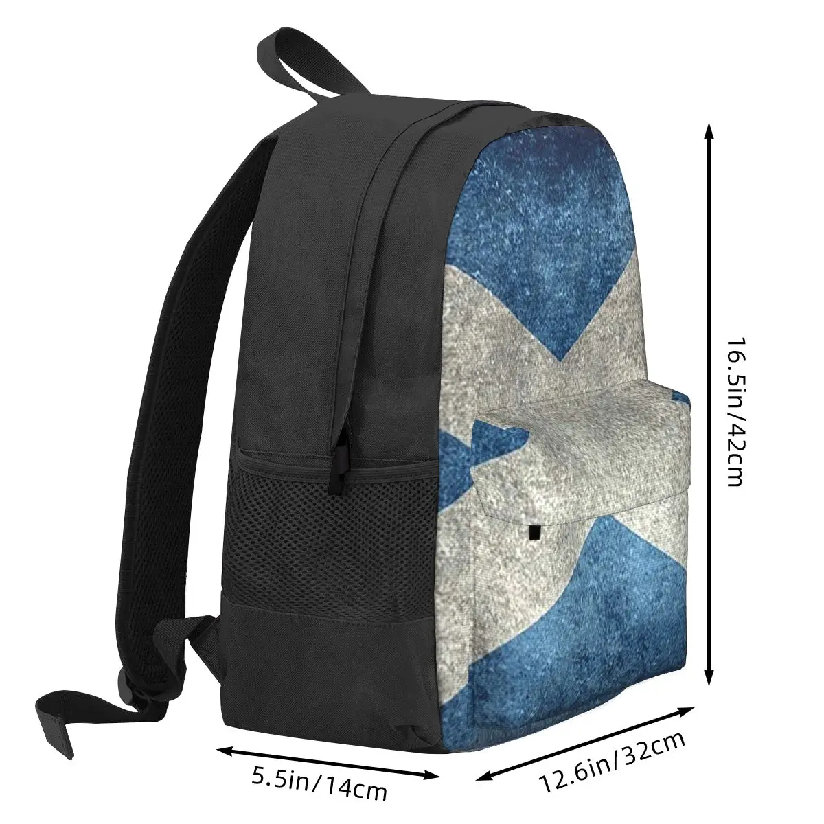 Flag Of Scotland - Grungy Vintage Version Backpack Hot Sale Daypack Large Capacity Children BookBag School Bag