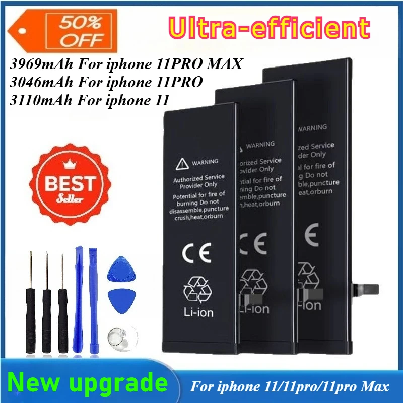 

Lithium-ion Polymer Battery for IPhone 11/11 Pro/11 Pro Max High-Quality Replacement Large Capacity Long-lasting Battery Life