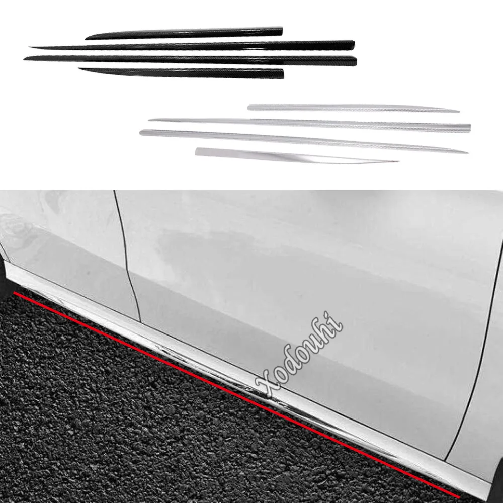 Cover Body Door Trim Strip Molding Stream Lamp Panel Bumper 4PCs For Benz A Class W177 A180 A200 A250 2019 2020 2021 2022 2023