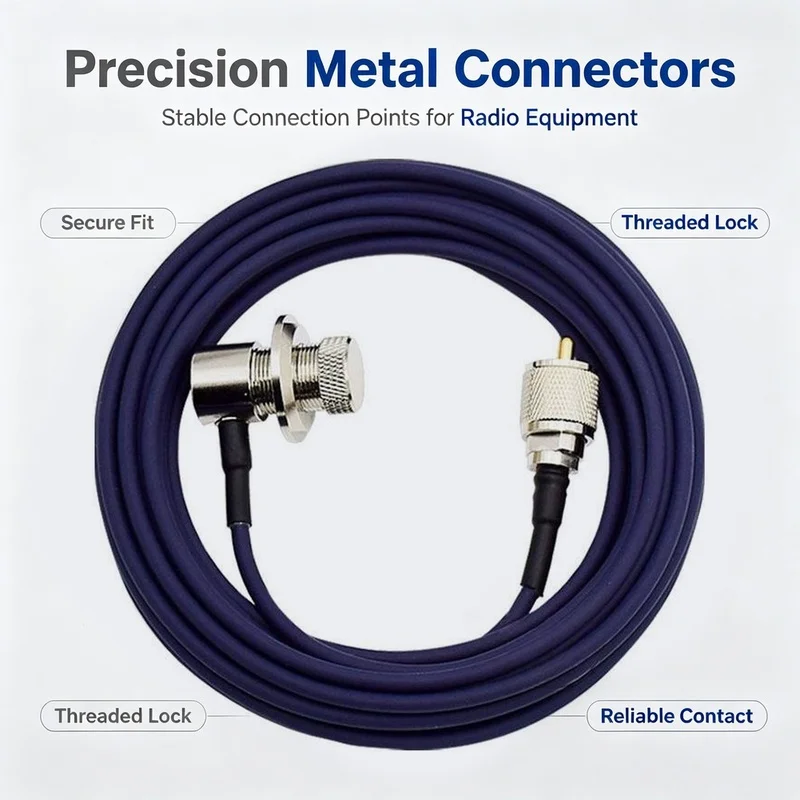 Super Sale SC-2D Tinned Copper Low-Loss Feeder Cable Extension Lead for Mobile Radios/Walkie Talkies, Trunk/Edge Mount Compatibl
