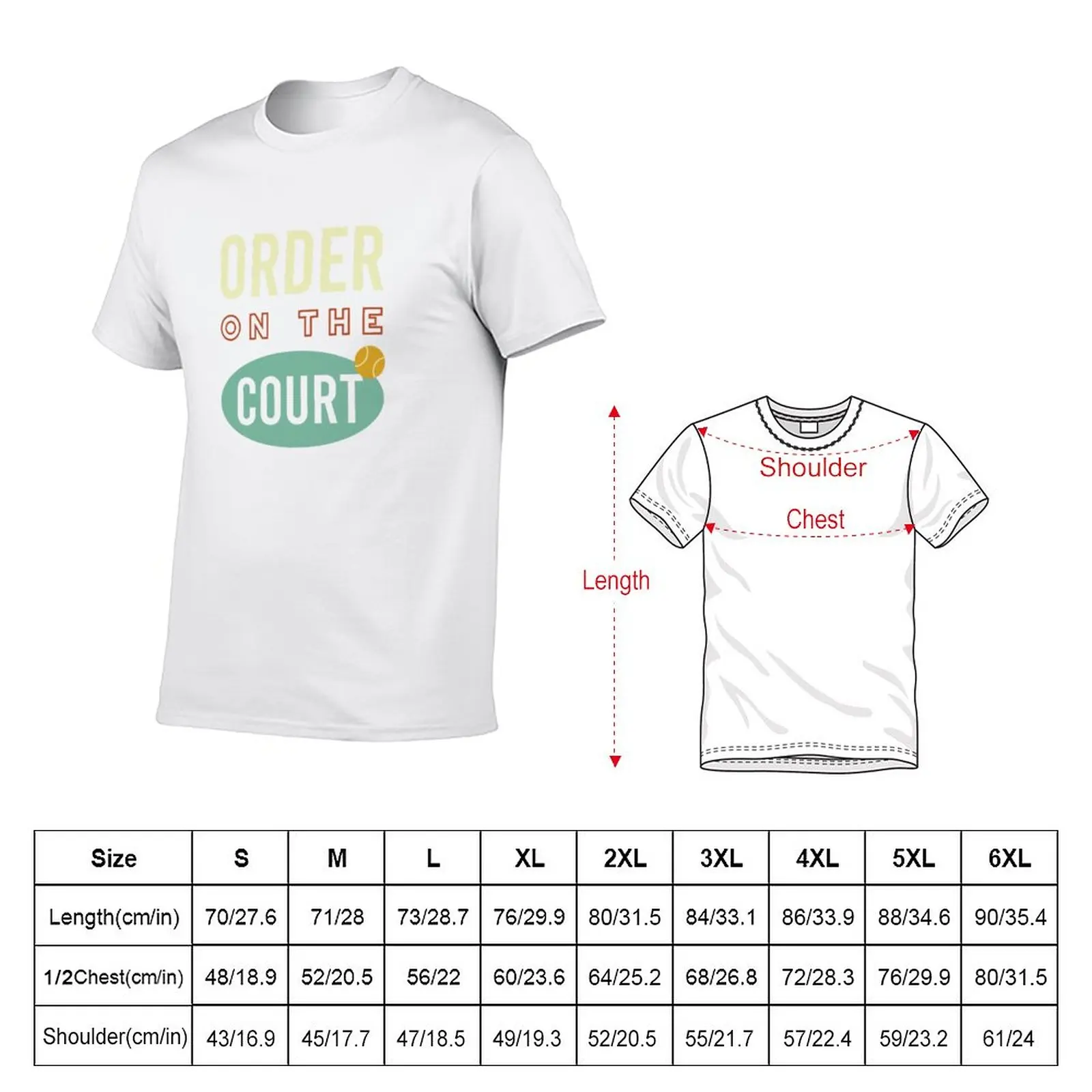 New Padel Pun Order On the Court T-Shirt plus size t shirts Short sleeve slim fit t shirts for men