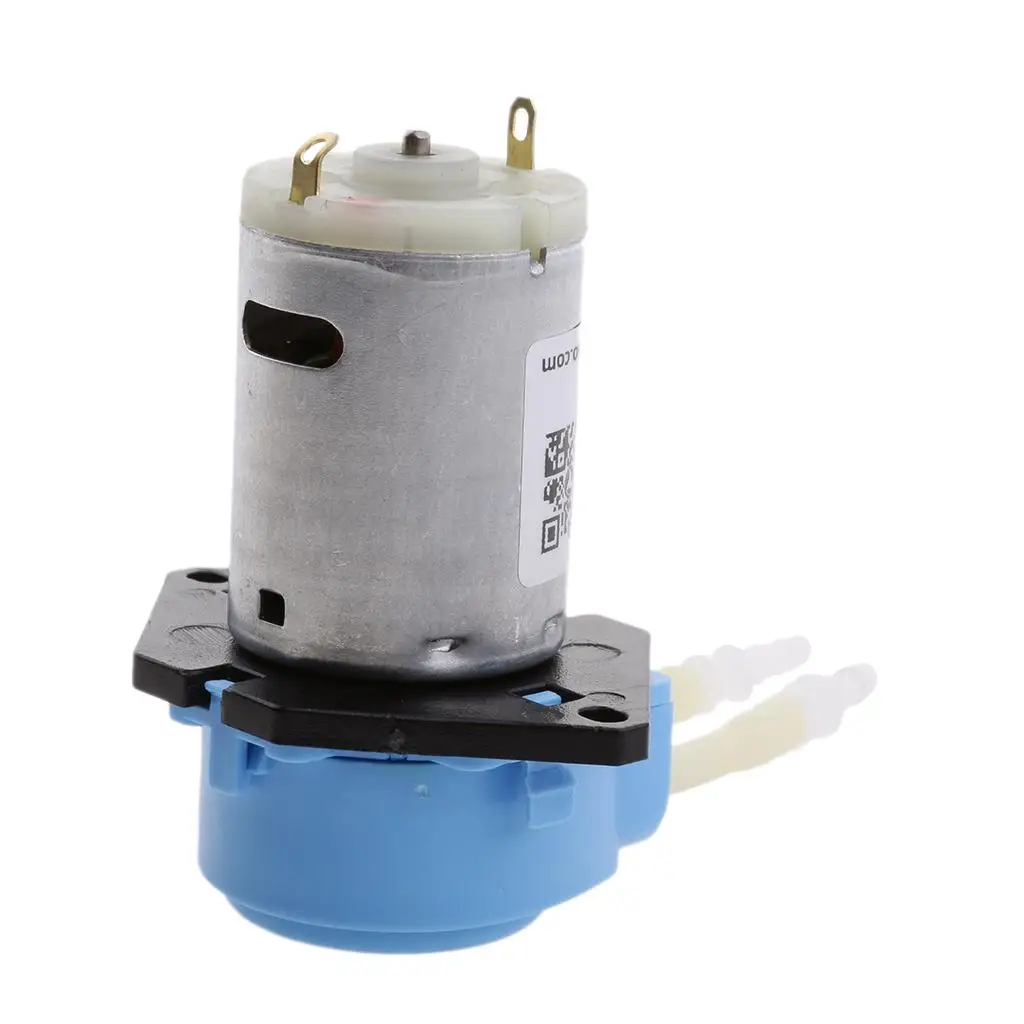Peristaltic Pump 12V Quiet Mini Dosing Pump with Buckle Head for Water Analysis and Aquarium Circulation