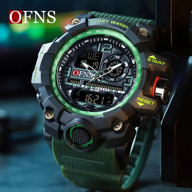 SANDA 3133 Luxury G style Military LED Digital Watches Mens Sport Clock Waterproof Digital Watches Mens Male Quartz WristWatch