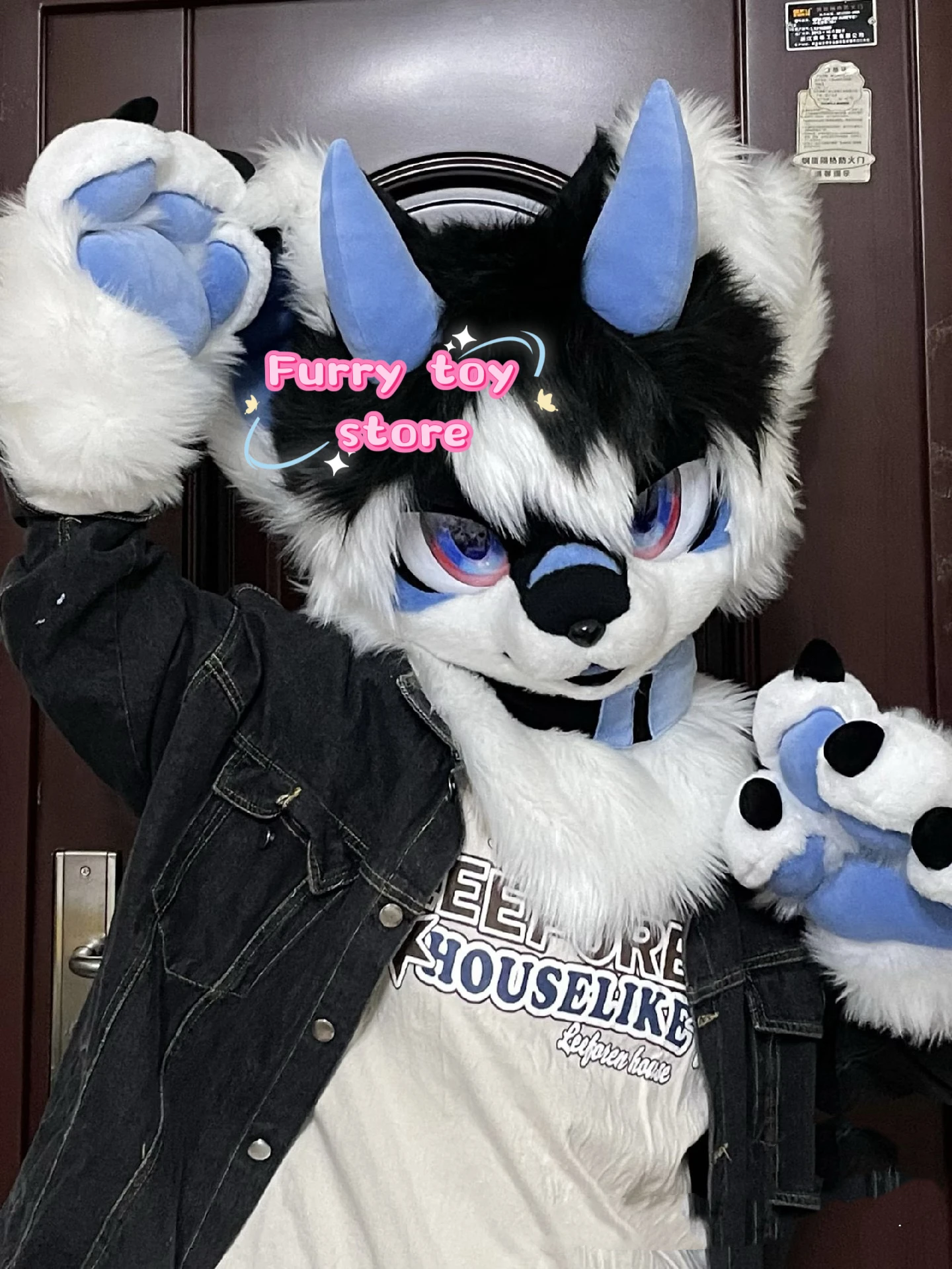 Furry Head Fursuit Headsets CuteCosplay Dog Wolf Head Costumes Customized Fursona Comiket Furries Doll Kig Series Kawaii Animal