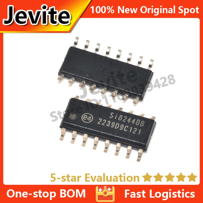 

Jevite 100% New Original electronics Controller 10-50 units/lote SI8244BB SI8244BB-D-IS1 SOP SOIC-16 5.5V 4A AUDIO DRIVER