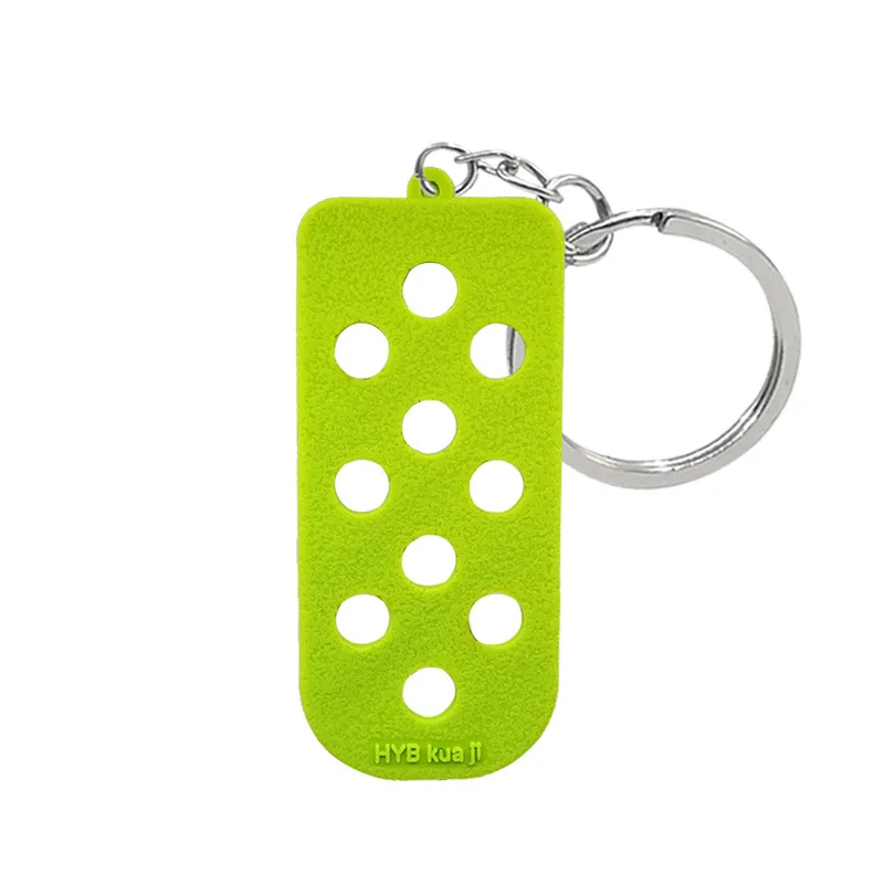 12PCS Luggage Tag Hole Keyring for Shoe Charms Decoration Keychain Suitable For Handbag Key shoe charms Accessory Decoration