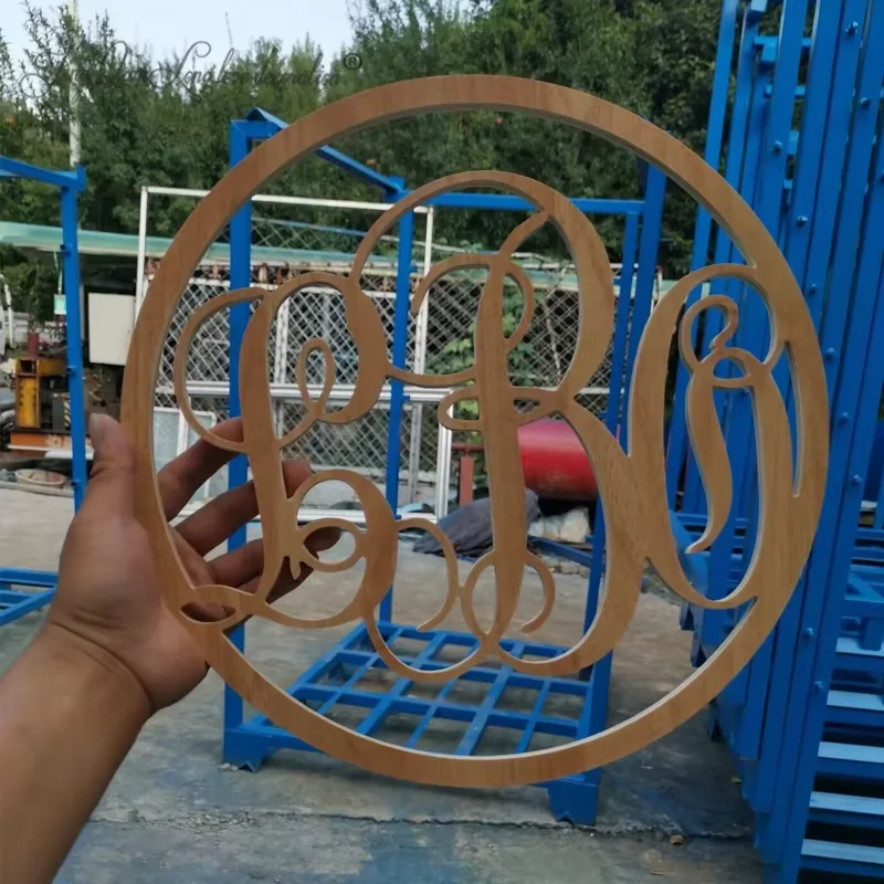 

Custom Reception Decor Wooden Circle with Names, Custom Circle Wood Cut Sign, Wedding Gift