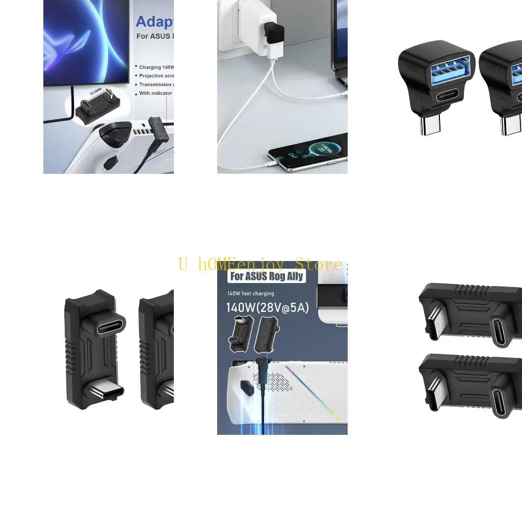 B0KF Type C Adapter 20Gbps 8K60Hz PD140W for ROG Fast Speed Data Transfer Needs