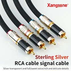 Xangsane new XS-9003Ag 6N silver audio cable plug RCA cable power amplifier CD player general signal cable power connector