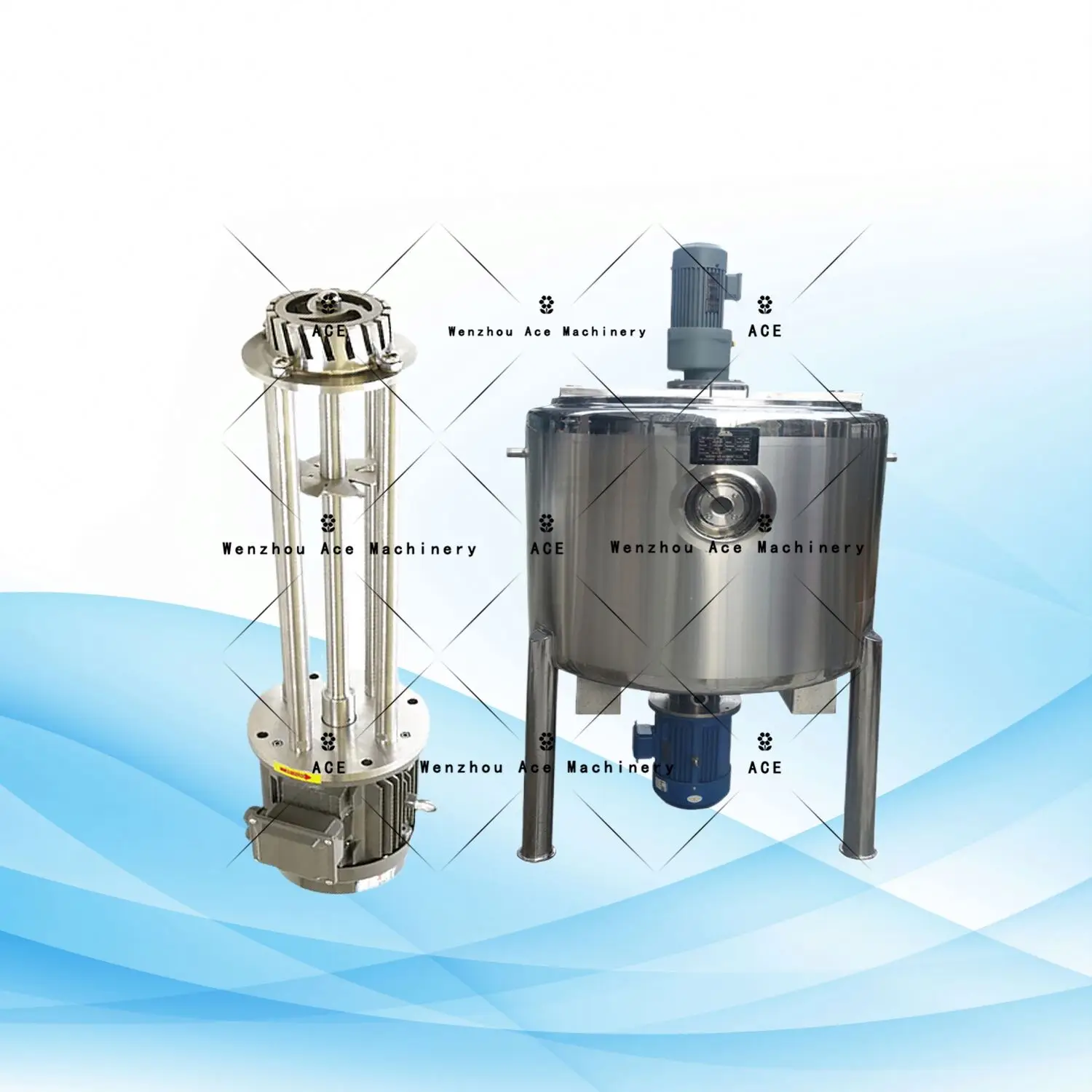 Ace Vacuum Emulsified Toothpaste Manufacturing Mechanical High Shear Homogenization Emulsification Equipment