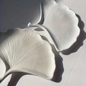 1 st Beton Ginkgo Blad Lade Siliconen Mal Handgemaakte Esdoorn Bladeren Vorm Sieraden Opbergvak Schotel Lade Mallen