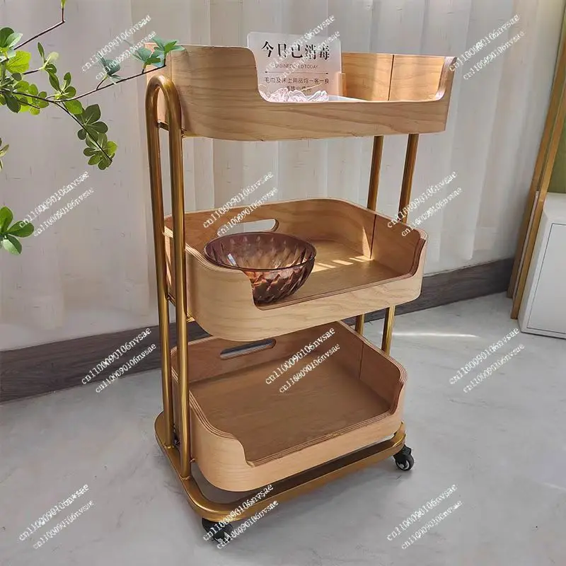 

Тележка мобильная стойка для ящиков СПА Тележка из цельного дерева