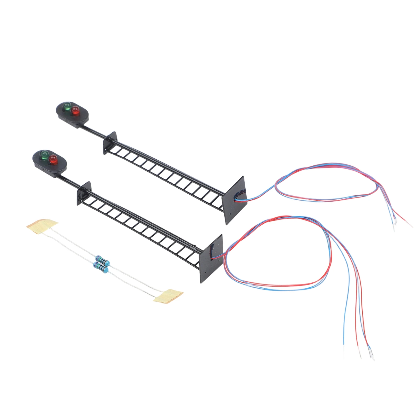 2 Aspect Model Train Light Signal for OO Gauge 3/12 VOLT DC For Pre Wired Setup Red and Green Indicators for Railway Enthusiasts