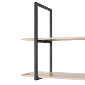 DIYHD 3 Tier Ceiling Mount Shelf Bracket Industrial Kitchen Floating Brackets, No Wooden Box