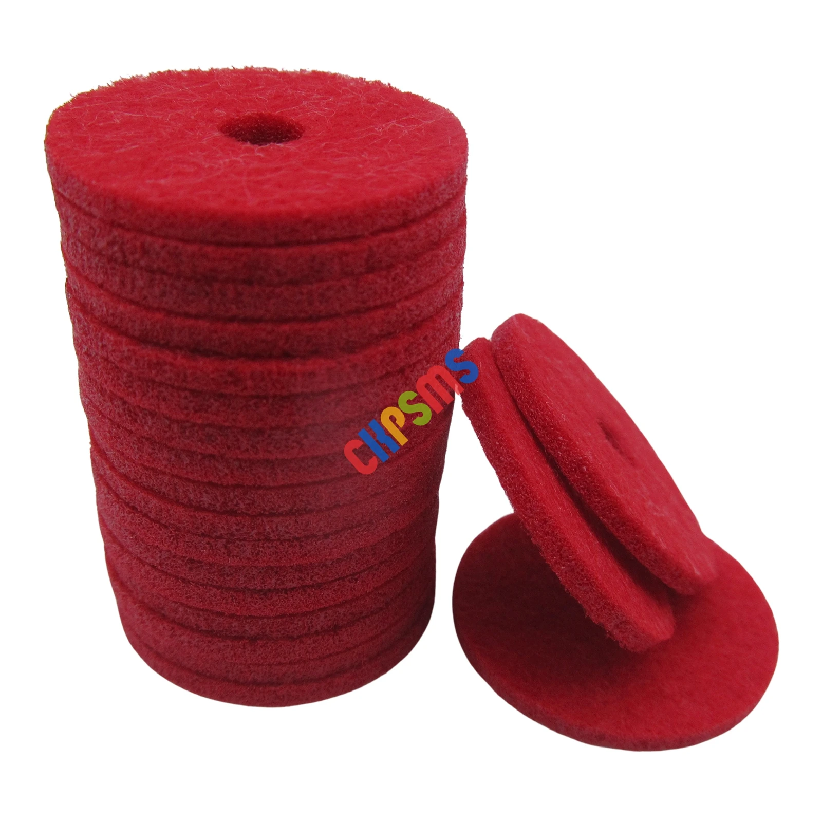 20PCS Universal Spool Pin Red Thread Felt Pads Fit For Kenmore, Singer Domestic Sewing Machines, Size:25*2*5mm(1