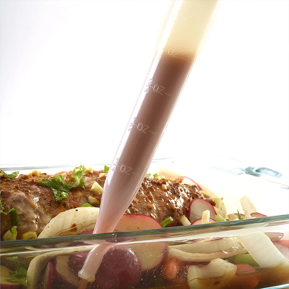 

Oil Suction Pipe Rubber Head Pump Basting Bulb Plastic Turkey Baster Silicone Cooking Tool for BBQ Steak Chicken