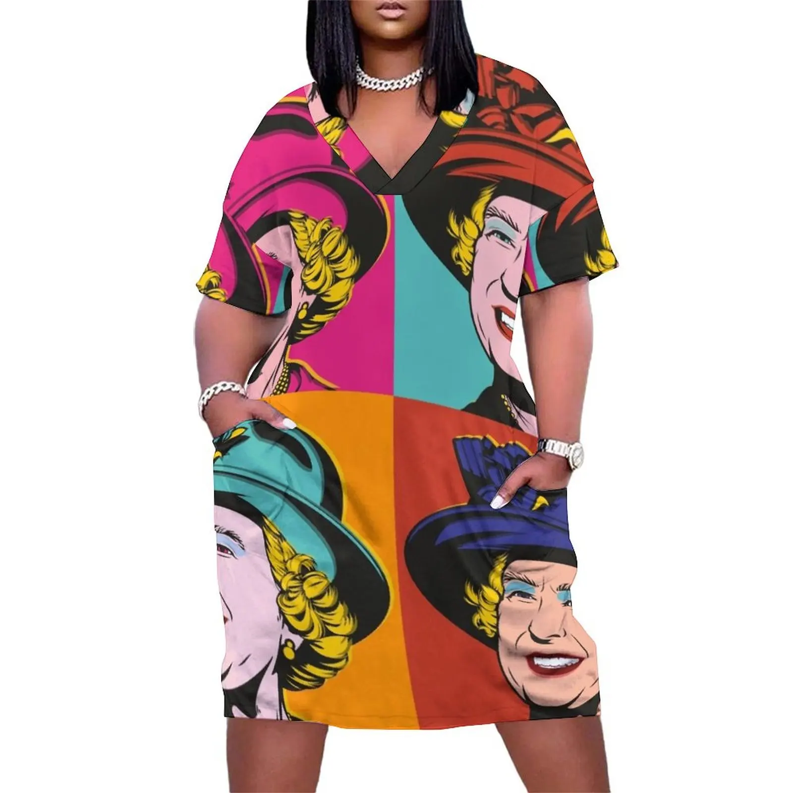 Warhol Queen Loose Pocket Dress dresses for official occasions loose summer dress