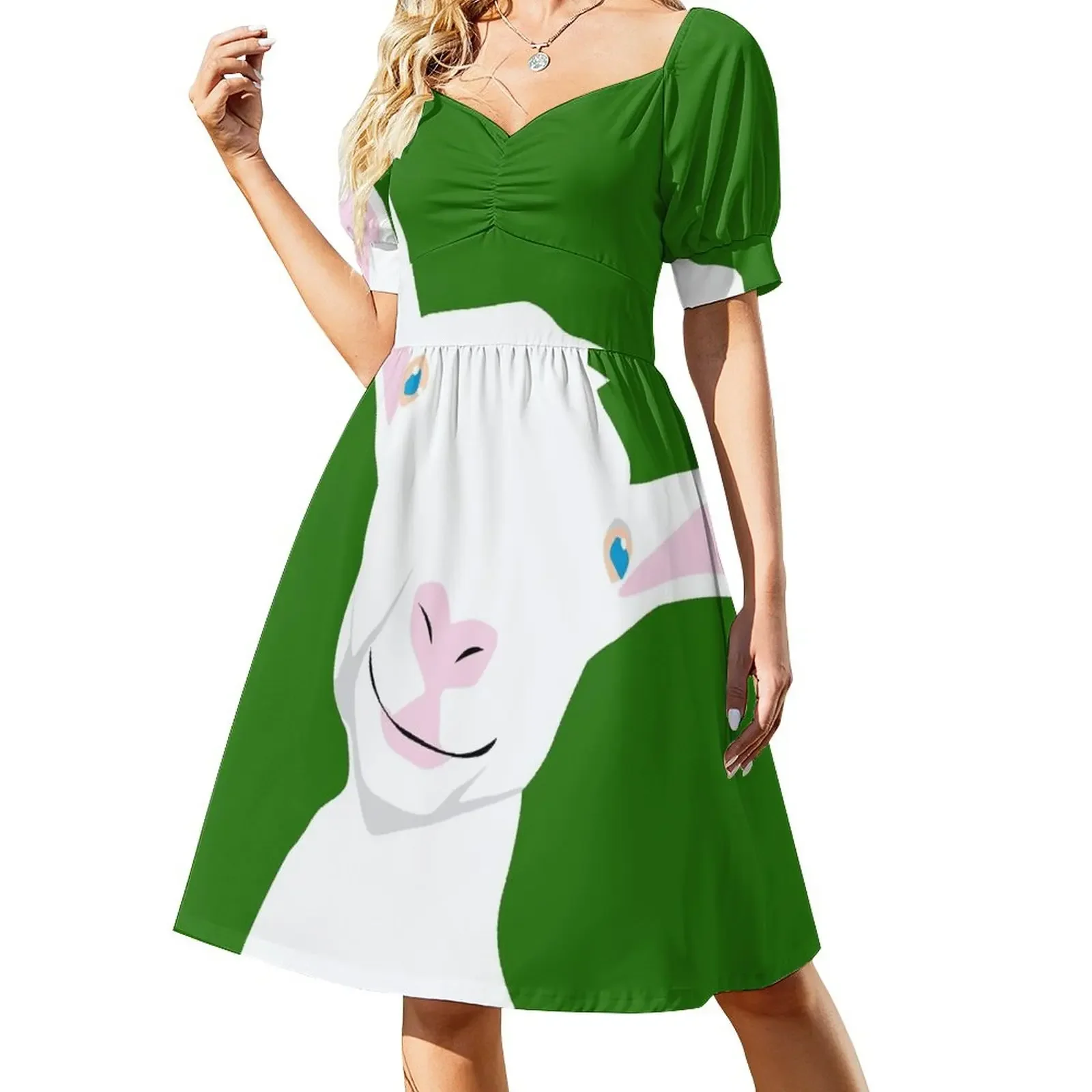 

Goat Short-Sleeved Dress Dress for girls dresses with long sleeves